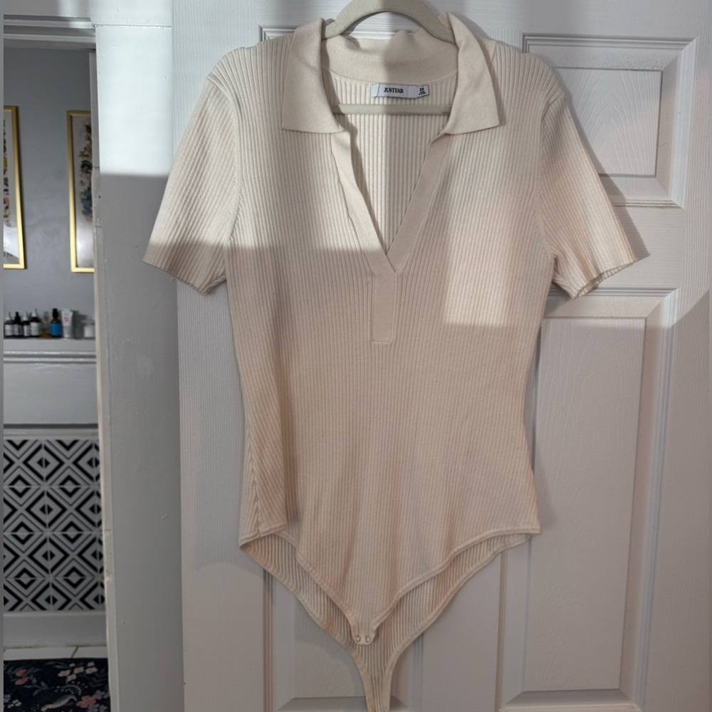 Off-White Collared Bodysuit size 3x